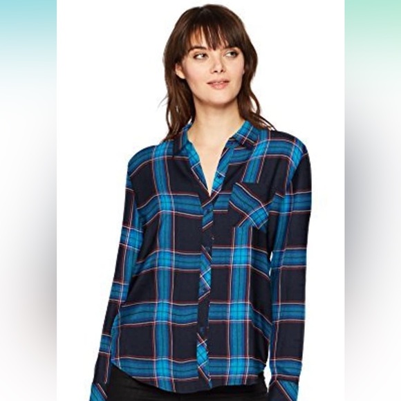 đź’™RAILS soft plaid button down shirt đź’™size L - Picture 1 of 6